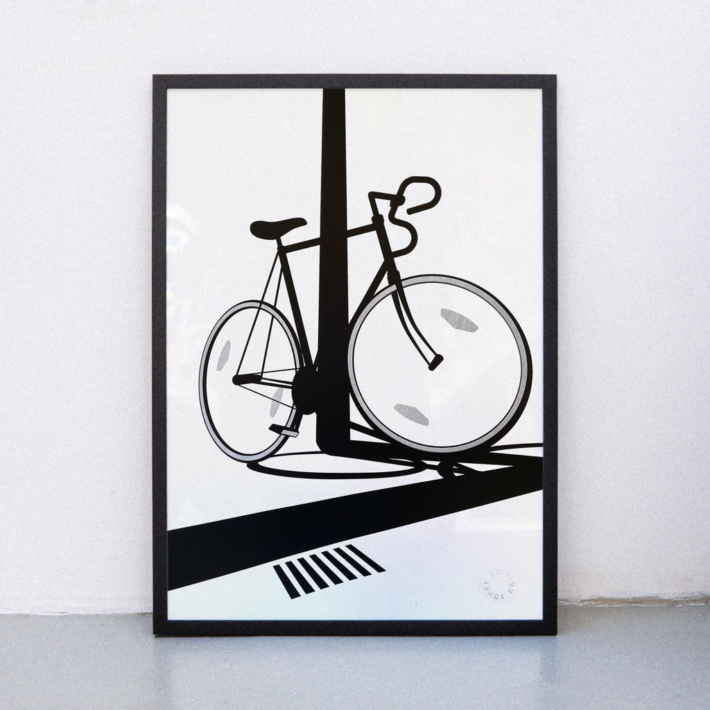 Edition SCHEE Reflections on my bike (Din A2) | Edition SCHEE | Siebdruck