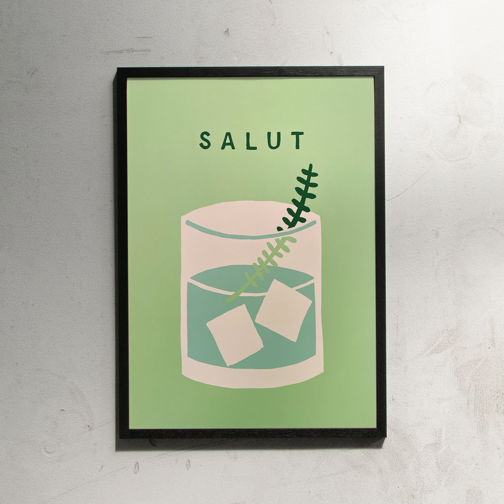 Edition SCHEE Salut (A2) | Edition SCHEE | Siebdruck schwarz