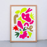 Edition SCHEE Neon Fraktal (DIN A3) | Edition SCHEE | Siebdruck