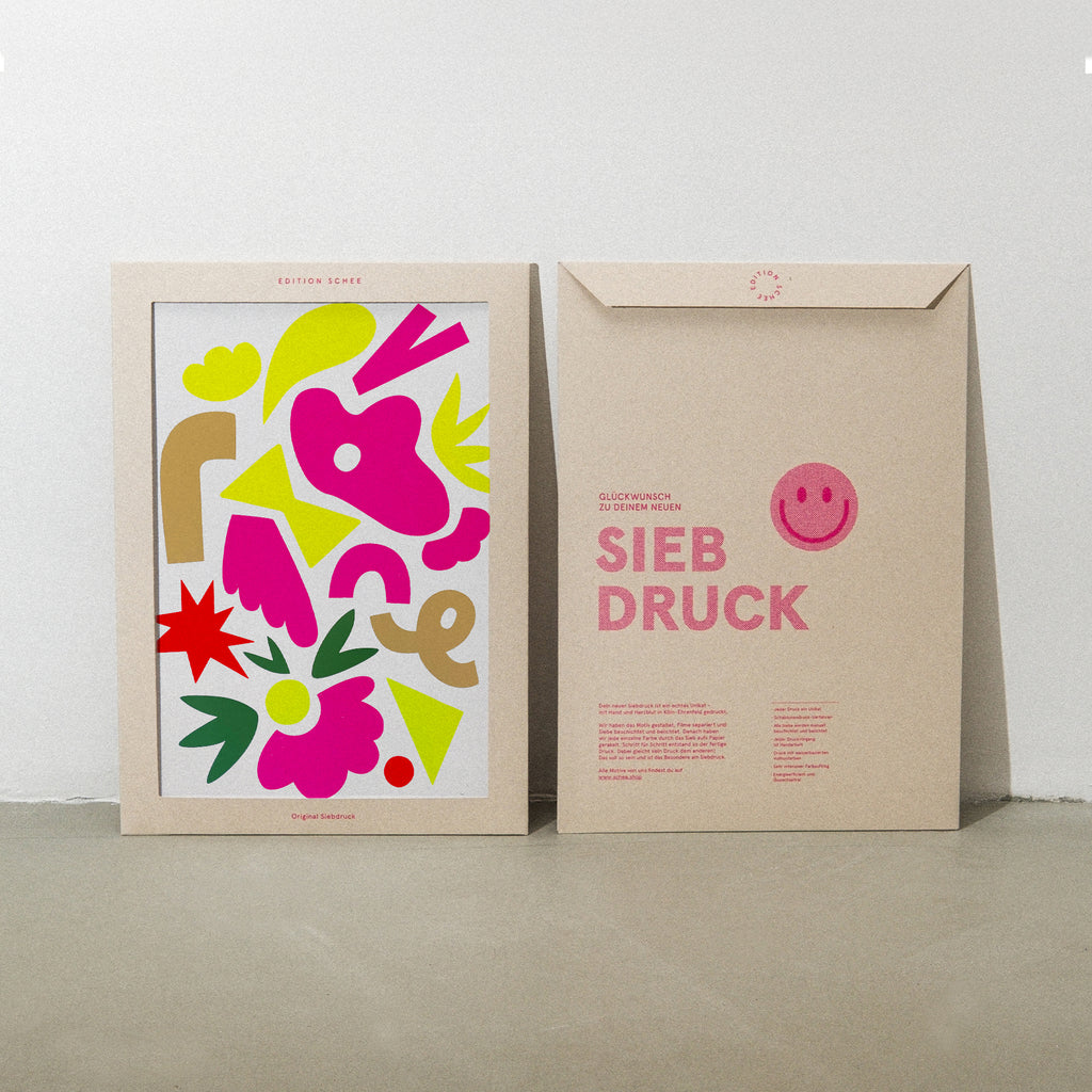 Edition SCHEE Neon Fraktal (DIN A3) | Edition SCHEE | Siebdruck