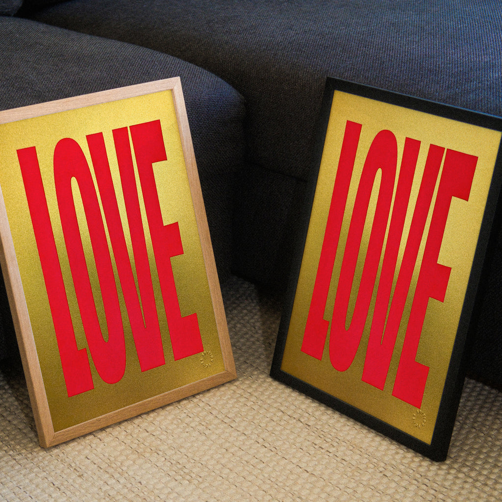 Edition SCHEE Golden Love (DIN A3) | Edition SCHEE | Siebdruck