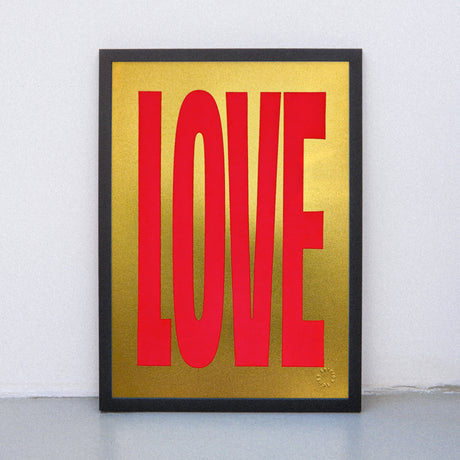 Edition SCHEE Golden Love (DIN A3) | Edition SCHEE | Siebdruck