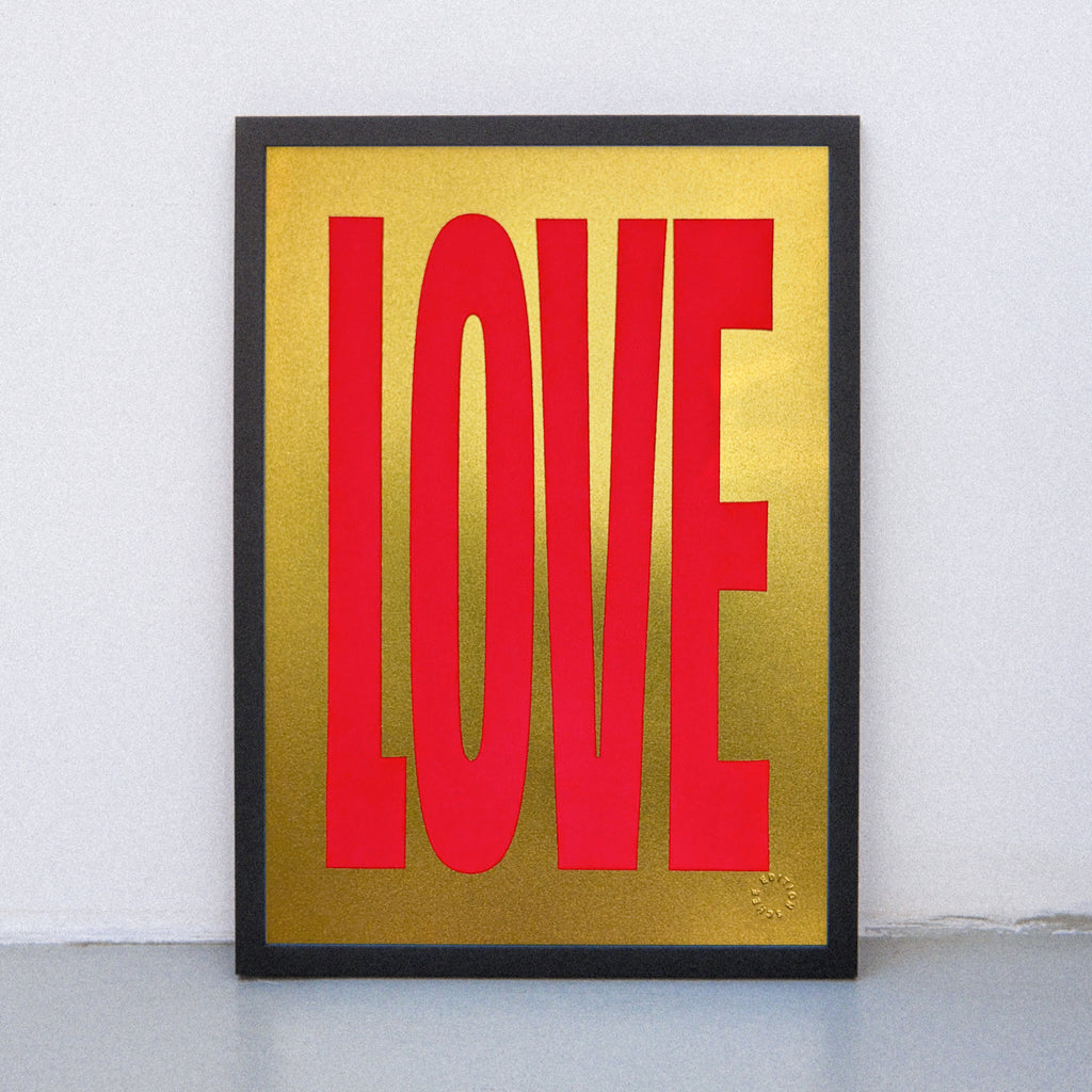 Edition SCHEE Golden Love (DIN A3) | Edition SCHEE | Siebdruck