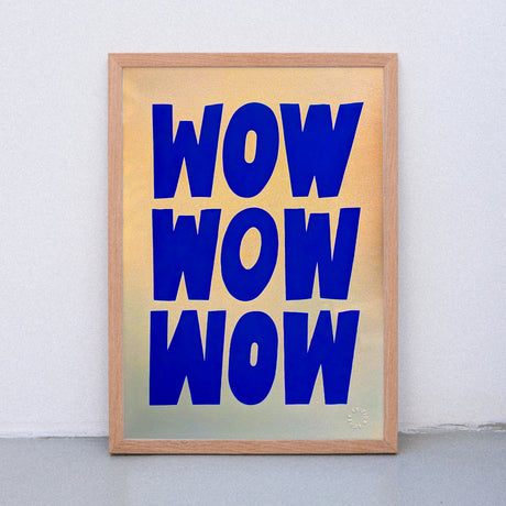 Edition SCHEE Golden Wow (DIN A3) | Edition SCHEE | Siebdruck