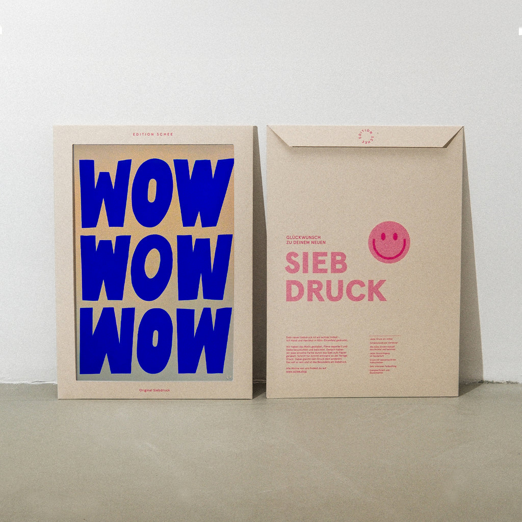Edition SCHEE Golden Wow (DIN A3) | Edition SCHEE | Siebdruck