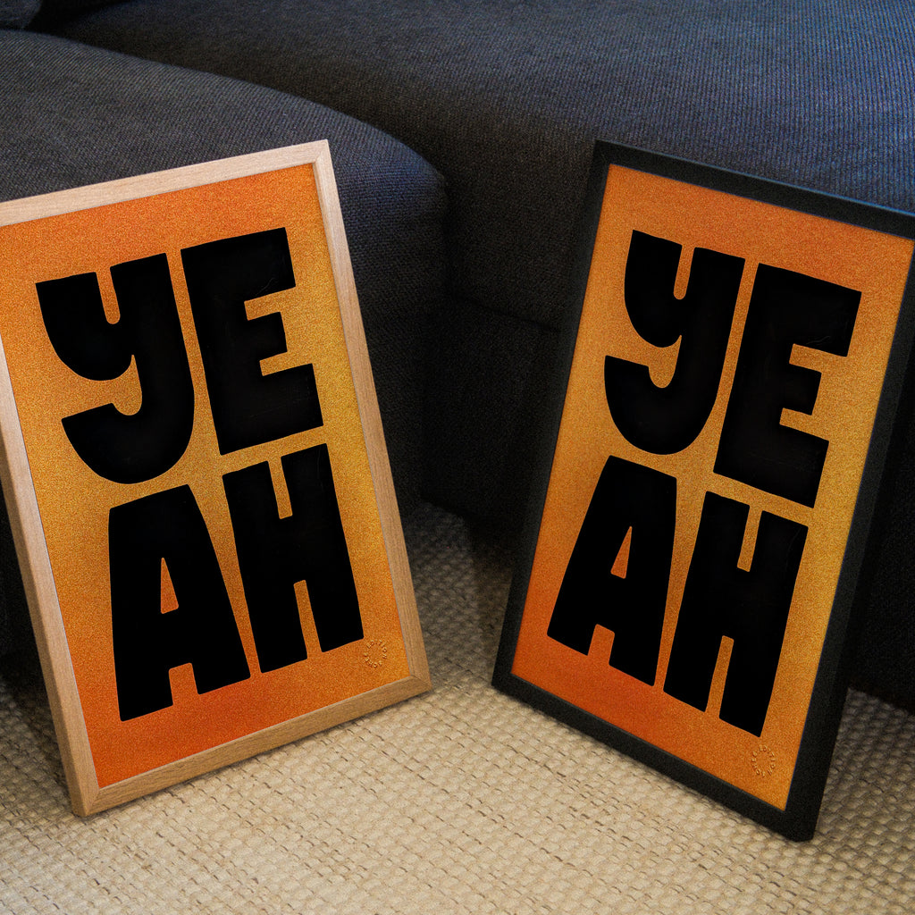 Edition SCHEE Golden Yeah (DIN A3) | Edition SCHEE | Siebdruck