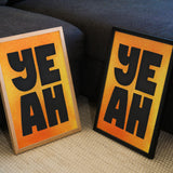 Edition SCHEE Golden Yeah (DIN A3) | Edition SCHEE | Siebdruck