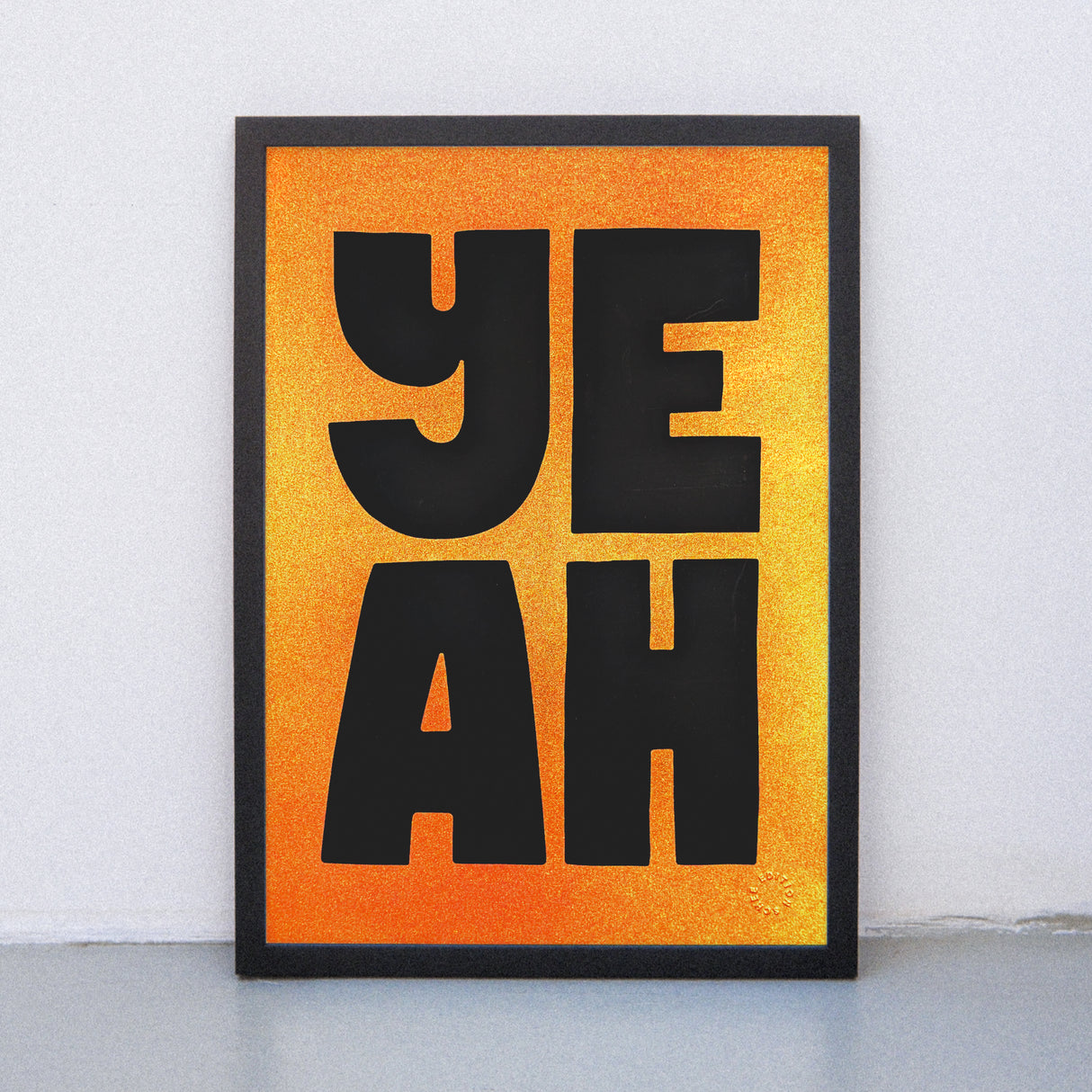 Edition SCHEE Golden Yeah (DIN A3) | Edition SCHEE | Siebdruck