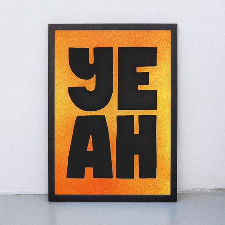 Edition SCHEE Golden Yeah (DIN A3) | Edition SCHEE | Siebdruck