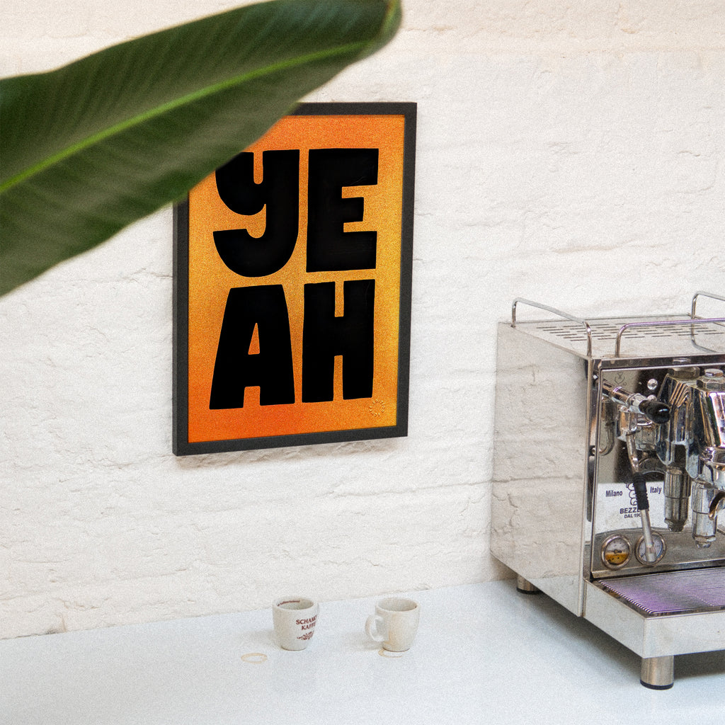 Edition SCHEE Golden Yeah (DIN A3) | Edition SCHEE | Siebdruck