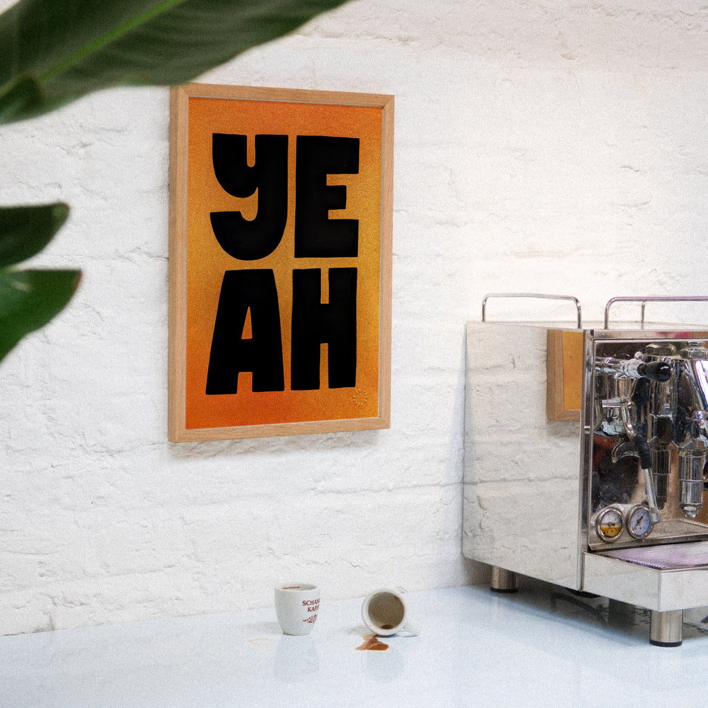 Edition SCHEE Golden Yeah (DIN A3) | Edition SCHEE | Siebdruck