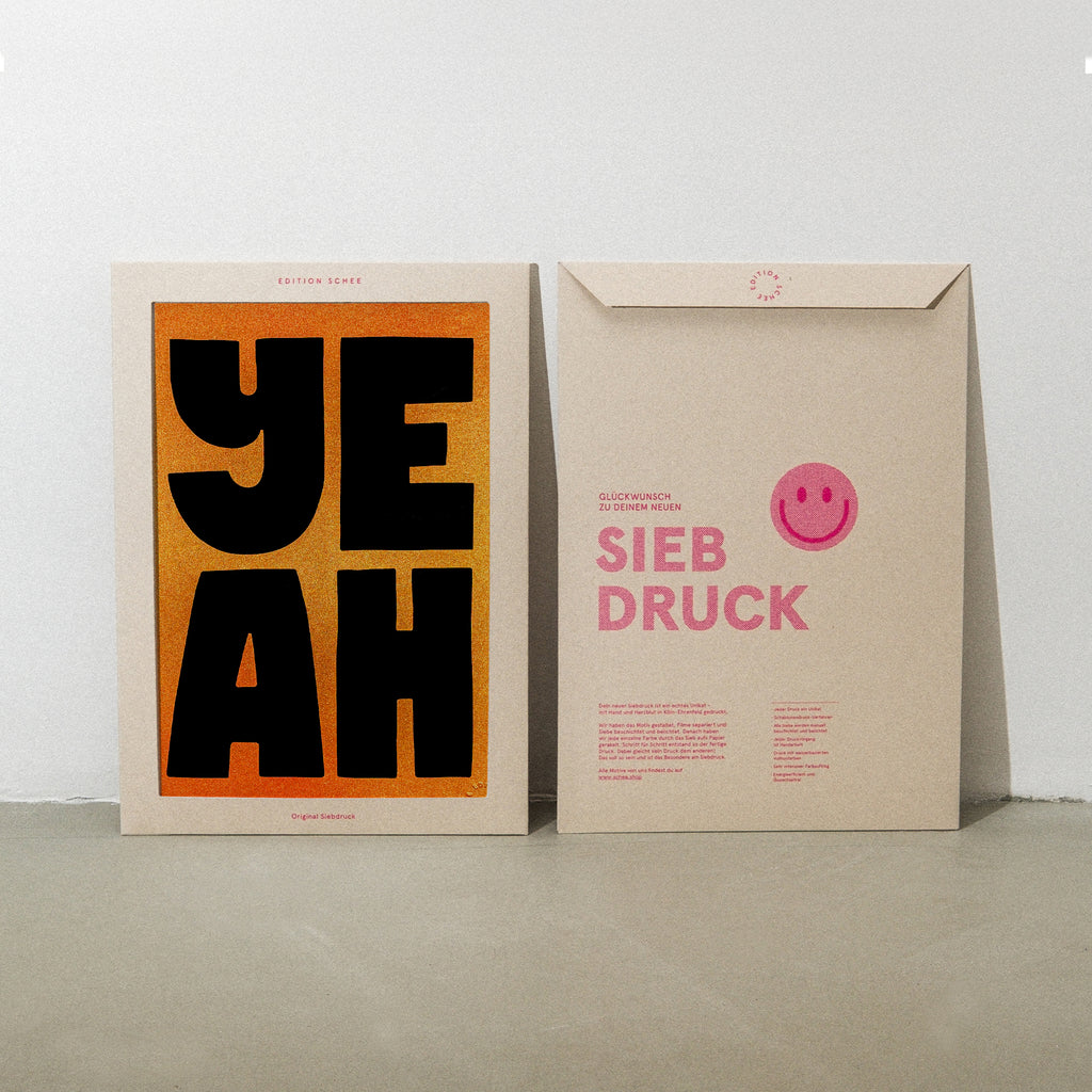 Edition SCHEE Golden Yeah (DIN A3) | Edition SCHEE | Siebdruck