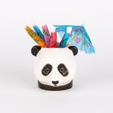 Quail Ceramics Übertopf „Flower Pot Mini Panda“ | Panda-Figur | Quail Ceramics