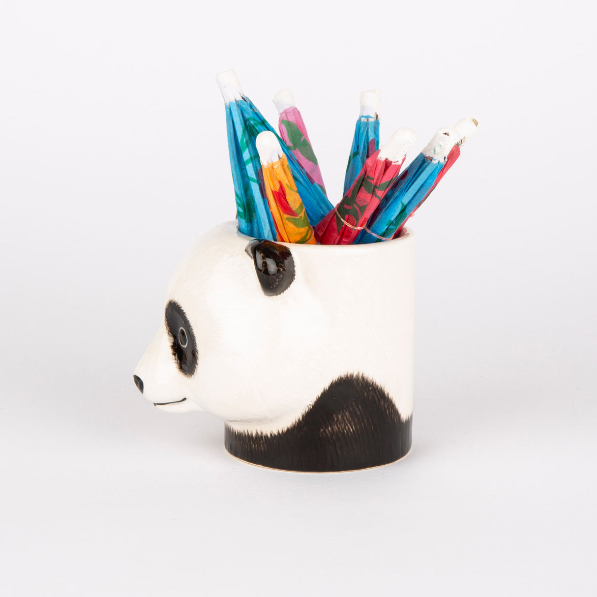 Quail Ceramics Übertopf „Flower Pot Mini Panda“ | Panda-Figur | Quail Ceramics