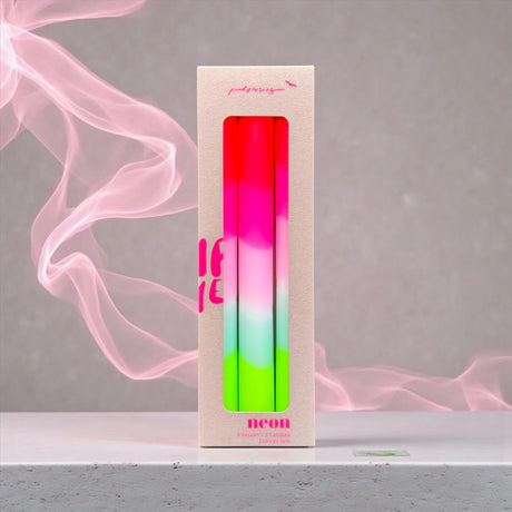 pinkstories Stabkerzen “NEON Lollipop Trees” 3er-Set | pinkstories