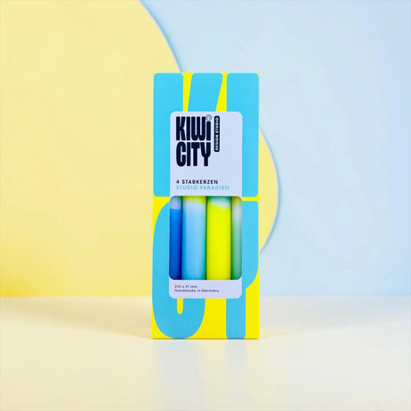 pinkstories Stabkerzen “Kiwi City Studio Paradiso” 4er-Set | pinkstories