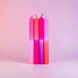 pinkstories Stabkerzen “Kiwi City Flamingo Drive” 4er-Set | pinkstories