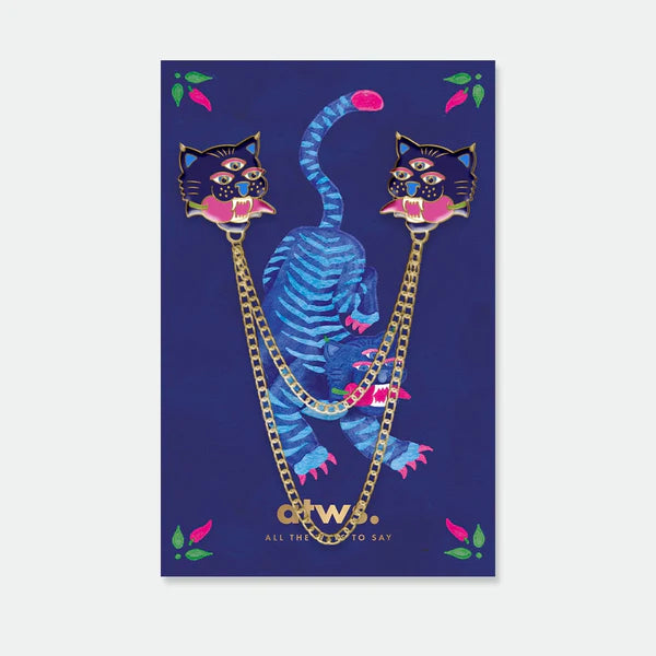 ALL THE WAYS TO SAY Pin “Duo Tiger Chain” | Wildes Duo mit Ketten-Detail | ALL THE WAYS TO SAY