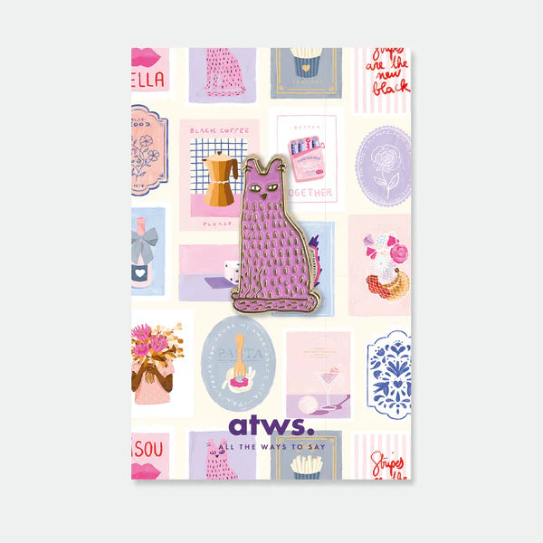 ALL THE WAYS TO SAY Pin “Holly the Cat” | Liebevoll illustriertes Katzen-Pin | ALL THE WAYS TO SAY
