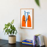 Racefiets (DIN A3) | Edition SCHEE | Risographie