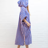 BONGUSTA Poncho „Naram Dazzling Blue & Rose“ (S/M) | BONGUSTA | Cooler Poncho für dich