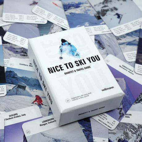 Seltmann Publishers Quartett „Nice to Ski You“ | Quartett mit Skigebieten | Seltmann Publisher