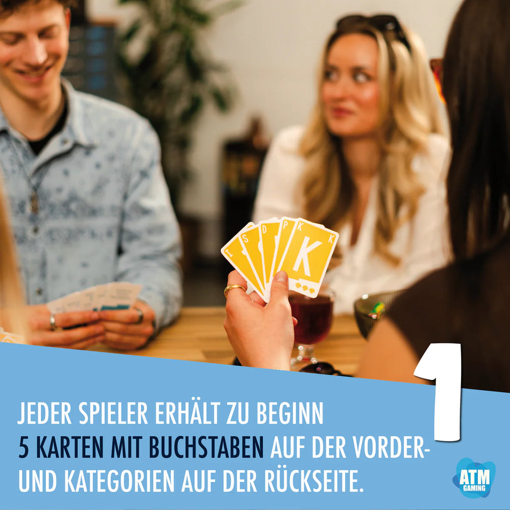 ATM Gaming Kartenspiel “Quickstop Familien-Edition” | Das Buchstabenspiel | ATM Gaming