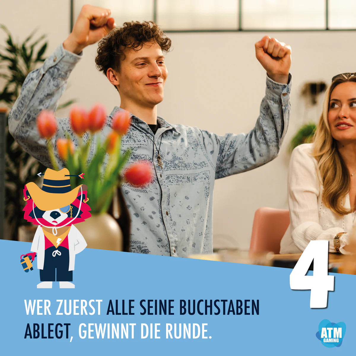 ATM Gaming Kartenspiel “Quickstop Familien-Edition” | Das Buchstabenspiel | ATM Gaming