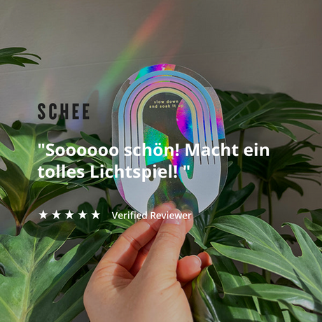 Botanopia Rainbow Sticker "Slow down and soak it up"