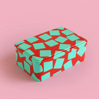 SOWDEN Blechdose SOWDEN “Rectangular 1” | Red/Green | Starke Farben für starke Dosen