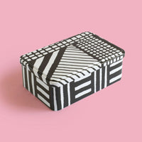 SOWDEN Blechdose SOWDEN “Rectangular 2” | Black/White | Klassisch, praktisch & modern