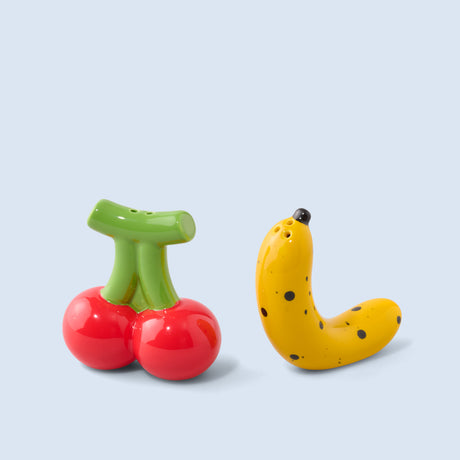 Fluid Market Salz- & Pfefferstreuer „Banana Cherry“ | Verspieltes Duo | Fluid Market