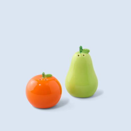 Fluid Market Salz- & Pfefferstreuer „Orange Pear“ | Lustiges Duo | Fluid Market