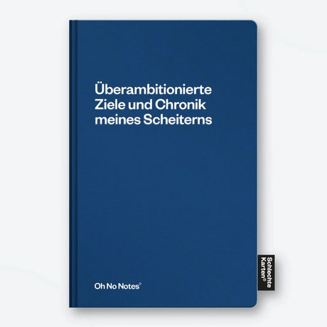 Schlechte Karten Notizbuch „Chronik meines Scheiterns“ | Tragisch. Witzig. Wahr. | Schlechte Karten