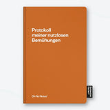 Schlechte Karten Notizbuch „Nutzlose Bemühungen“ | Fürs Protokoll des Scheiterns | Schlechte Karten