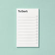 Schlechte Karten Notizblock „To Don't Liste“ | Was du alles nicht tun wirst | Schlechte Karten
