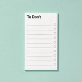 Schlechte Karten Notizblock „To Don't Liste“ | Was du alles nicht tun wirst | Schlechte Karten