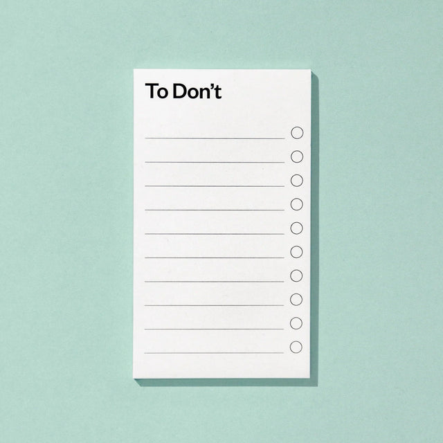 Schlechte Karten Notizblock „To Don't Liste“ | Was du alles nicht tun wirst | Schlechte Karten