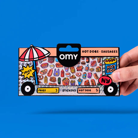 OMY Sticker „Boutique Hot Dog Shop“ | detailreich & humorvoll | OMY