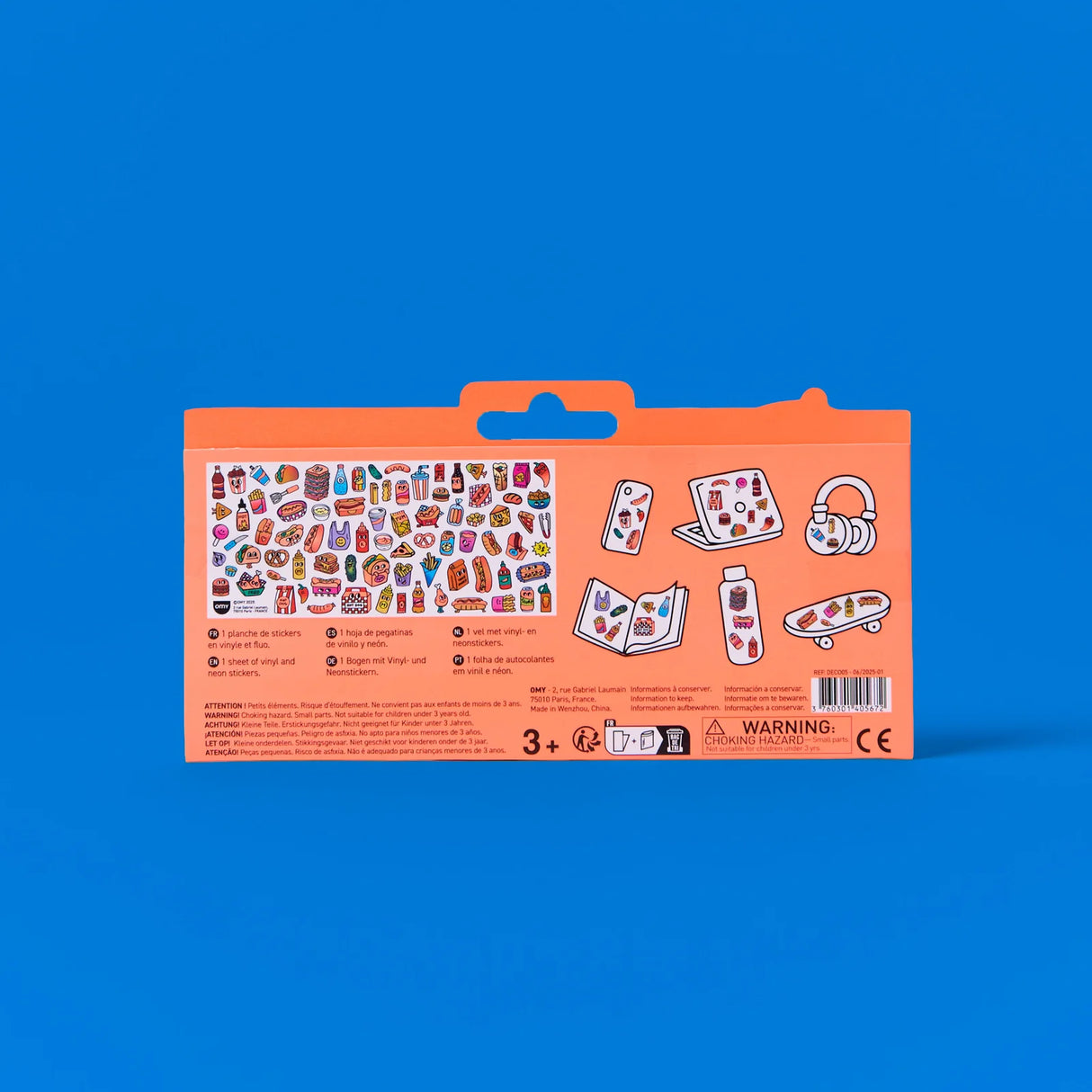 OMY Sticker „Boutique Hot Dog Shop“ | detailreich & humorvoll | OMY