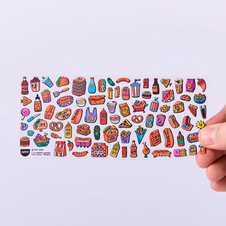 OMY Sticker „Boutique Hot Dog Shop“ | detailreich & humorvoll | OMY