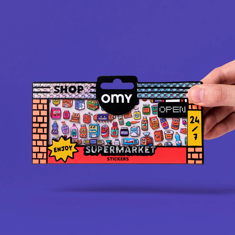 OMY Sticker „Boutique Supermarket“ | detailreich & bunt | OMY