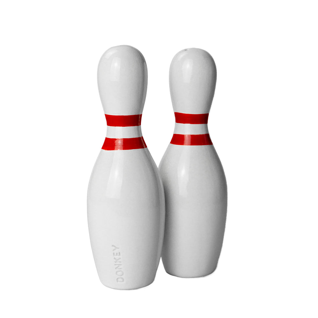 Donkey Products Salz- & Pfefferstreuer Donkey Products "Bowling" | Schwarz-Weiß | Spielerisch & Praktisch
