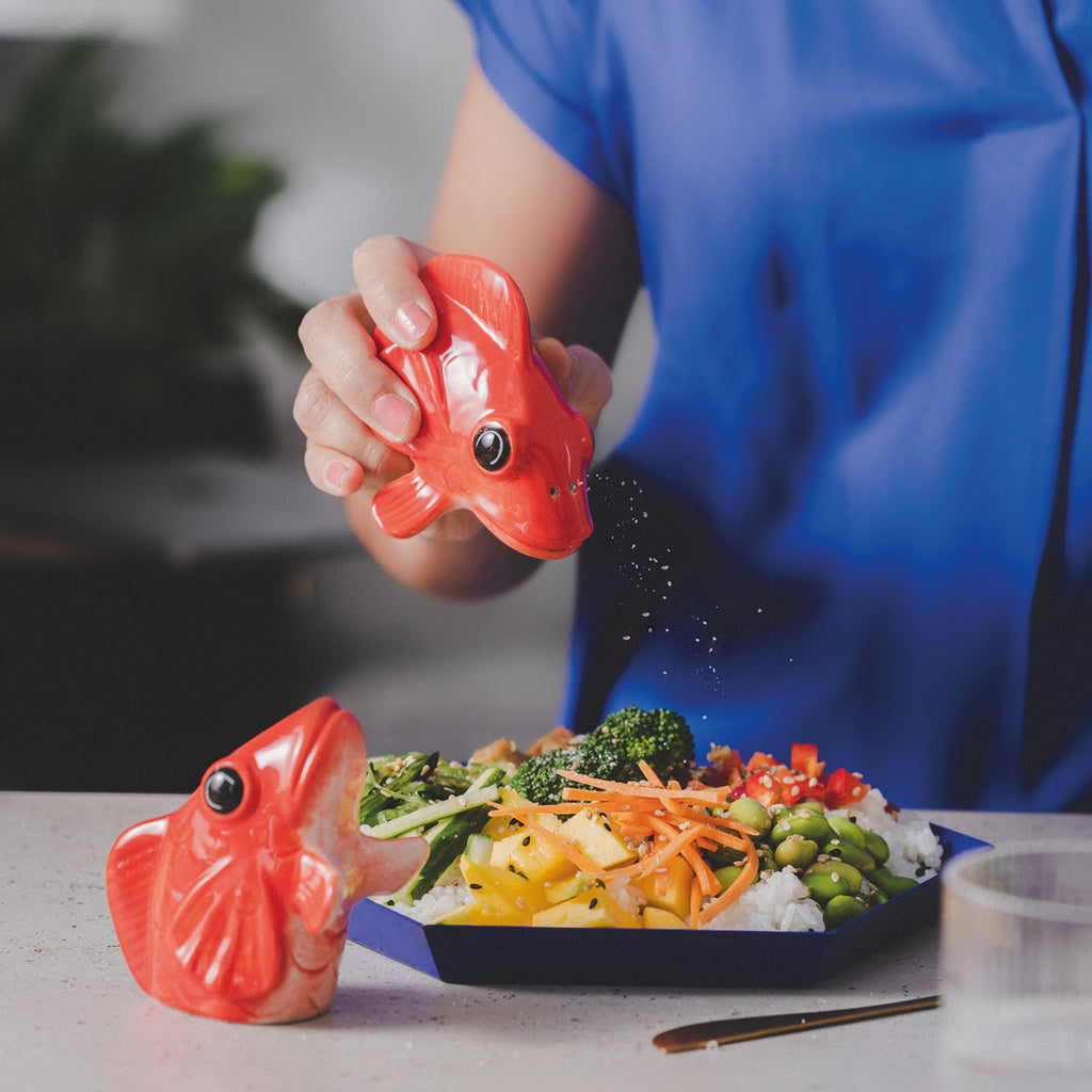 Donkey Products Salz- & Pfefferstreuer Donkey Products "Fishes for Dishes" | Maritime Tischdeko