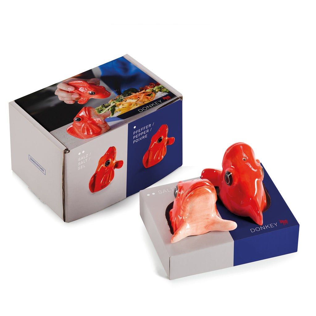 Donkey Products Salz- & Pfefferstreuer Donkey Products "Fishes for Dishes" | Maritime Tischdeko