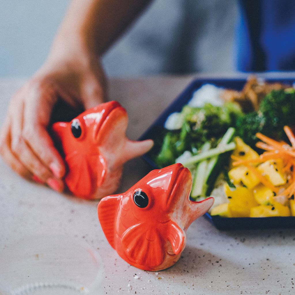 Donkey Products Salz- & Pfefferstreuer Donkey Products "Fishes for Dishes" | Maritime Tischdeko