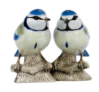 Quail Ceramics Salz- & Pfefferstreuer Quail Ceramics "Blue Tit" | Bunt & Niedlich