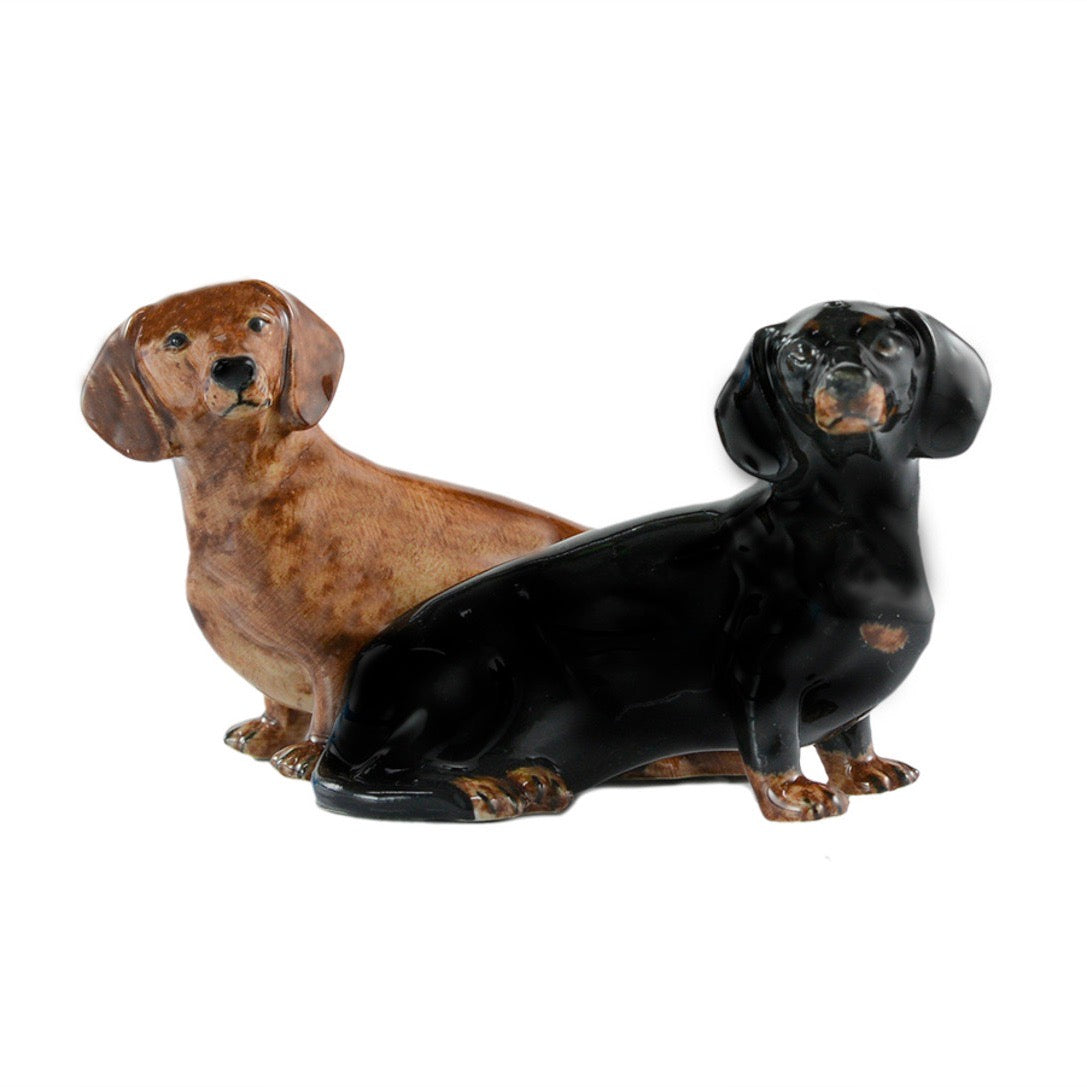 Quail Ceramics Salz- & Pfefferstreuer Quail Ceramics "Dachshund" | Hundeliebhaber-Edition