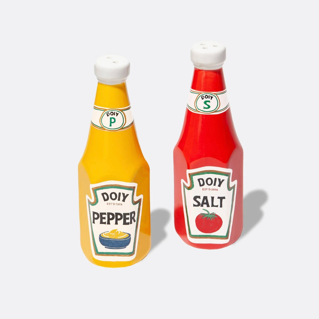 DOIY Salz- & Pfefferstreuer „Corner Shop Ketchup & Mustard“ | DOIY | Lustige Salzstreuer