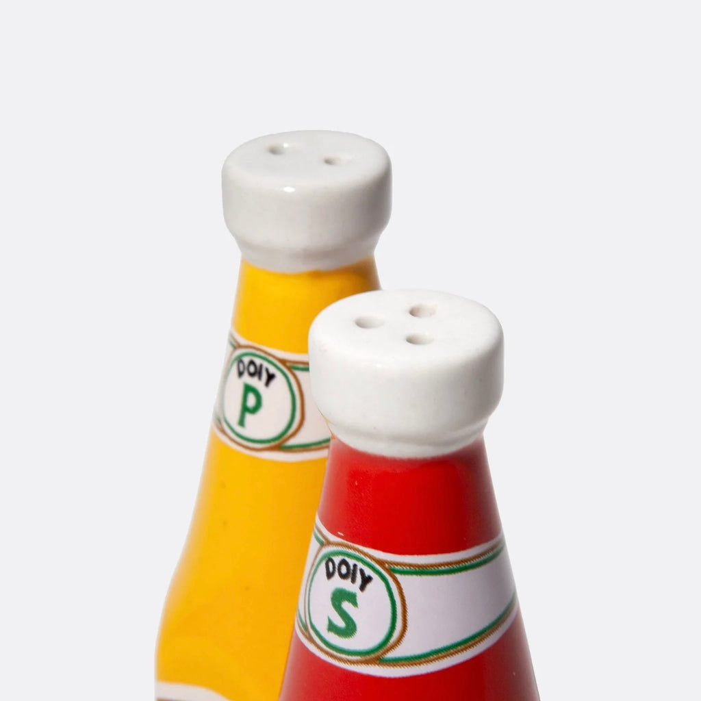 DOIY Salz- & Pfefferstreuer „Corner Shop Ketchup & Mustard“ | DOIY | Lustige Salzstreuer